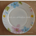 Wholesale Home Decorative Flower Pattern Heat-resistant Opal Glassware Tableware Plates Dishes Sets